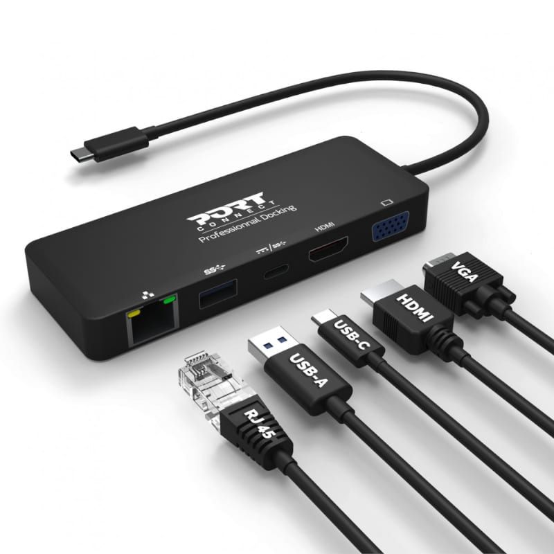 Port USB3.0 to 4 x USB3.0 5Gbps 4 Port Hub - Black