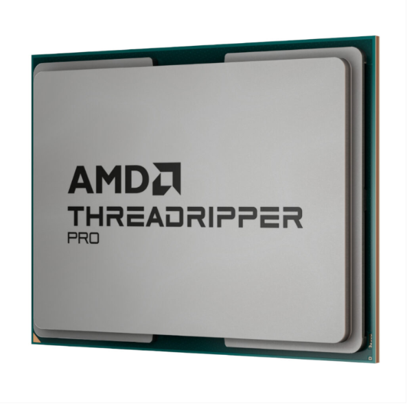 AMD Threadripper Pro CPU on a white background