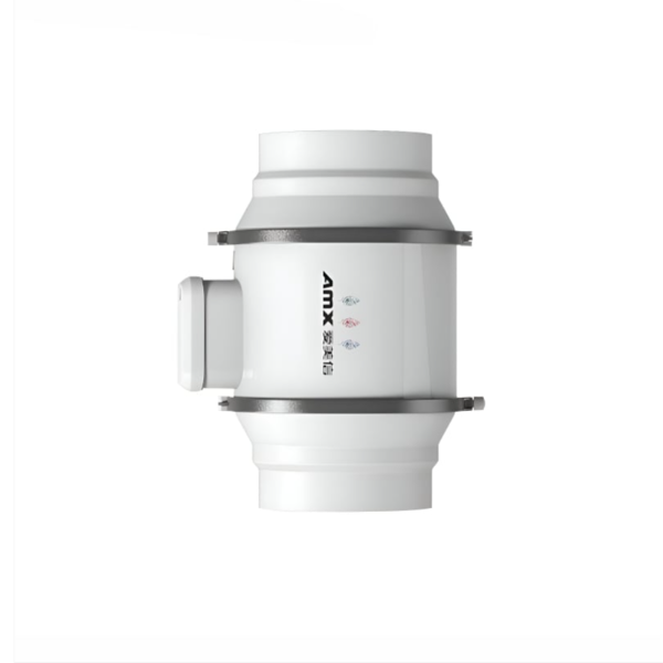 White duct connector with AMX logo on a white background