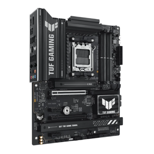 TUF Gaming motherboard on a white background