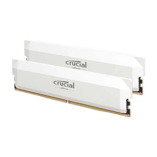 Crucial Pro DDR5-6000 64GB Overclocking Memory Kit - White