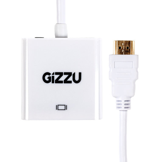 Gizzu 1080P HDMI to VGA Adapter with Audio