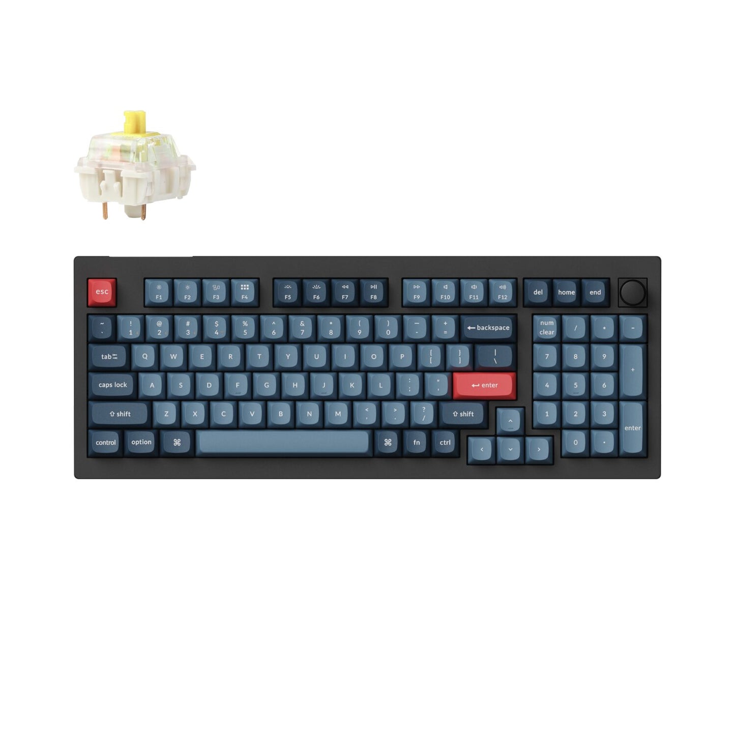 Keychron Q5M-P1 QMK/VIA Wireless Custom Keyboard - Shell White