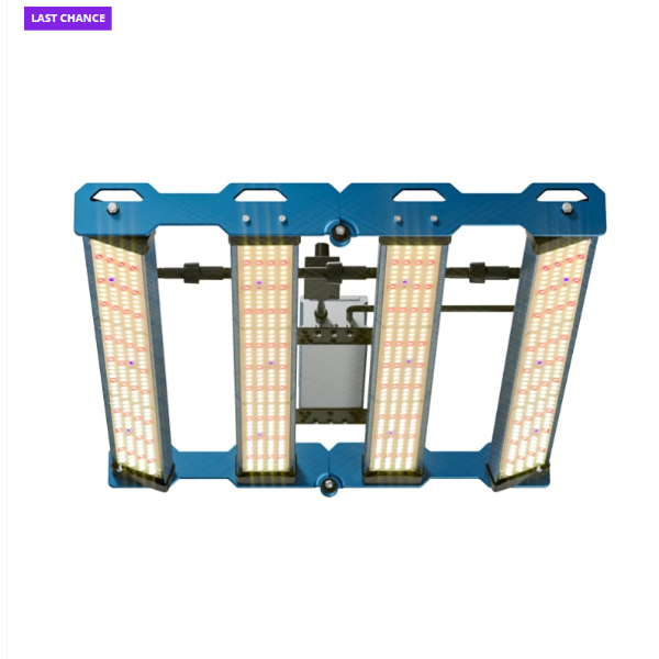 Blue LED light panel with multiple panels on a white background