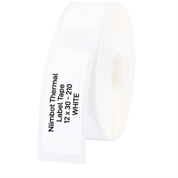 NIIMBOT D11/D110/D101/H1S Thermal Label 12x30mm - 210 Labels Per Roll - White