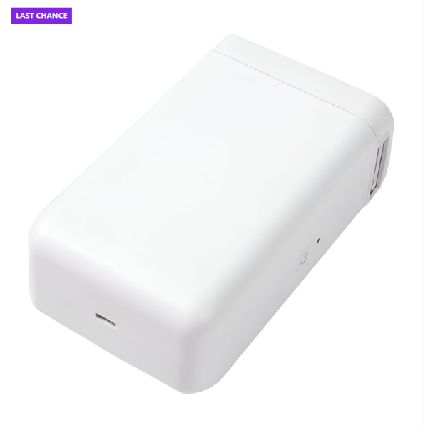 White electronic device on a white background with 'Last Chance' label.