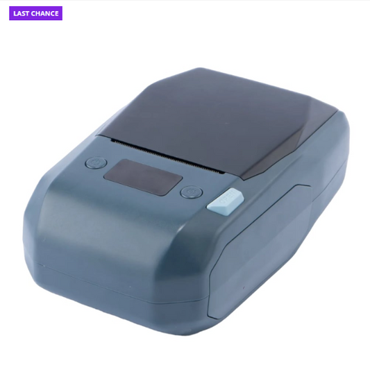 Gray electronic device with a screen on a white background