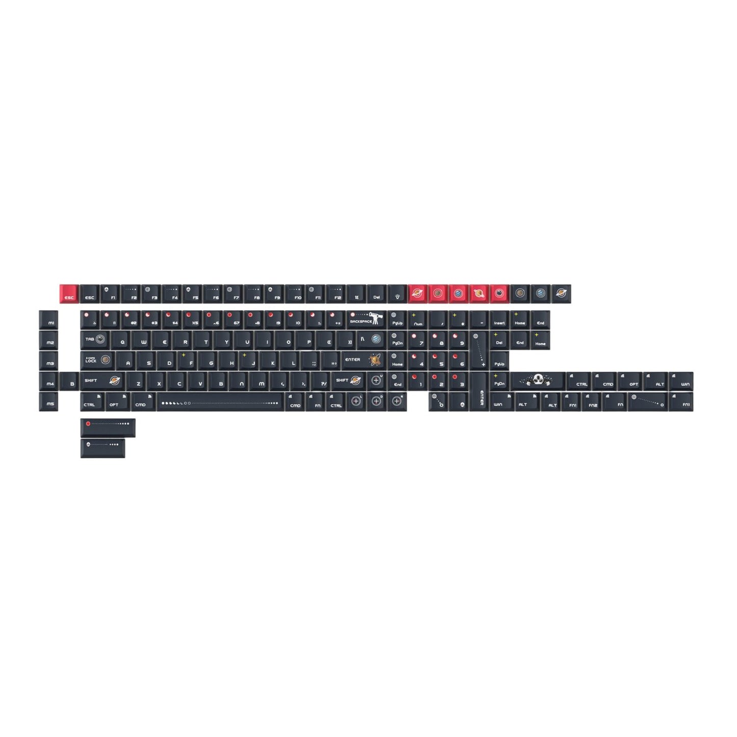 Keychron Cherry Profile Cosmic Galaxy Dye-Sub PBT Keycap Set