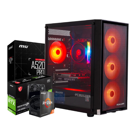 PCBuilder Ryzen 5 5500 SCOUT Windows 11 Gaming PC