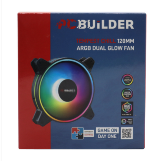 PCBuilder Tempest Chill 120MM ARGB Dual Glow Fan