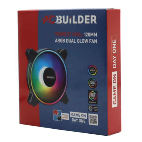 PCBuilder Tempest Chill 120MM ARGB Dual Glow Fan