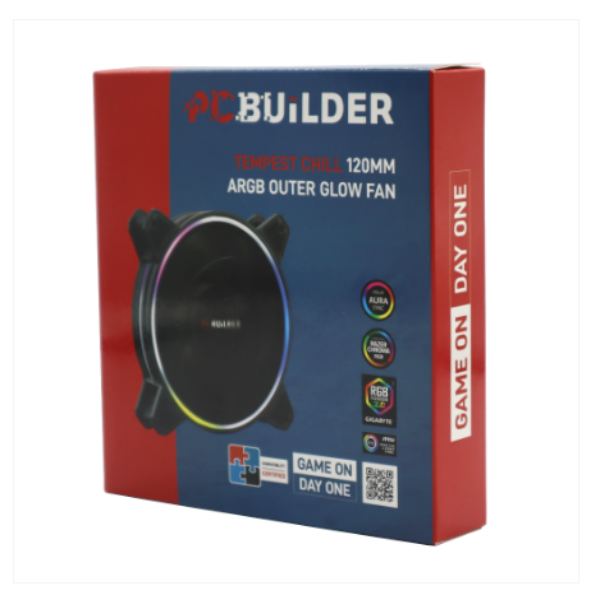 PCBuilder Tempest Chill 120MM ARGB Outer Glow Fan