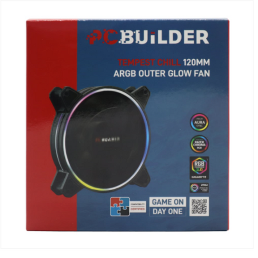 PCBuilder Tempest Chill 120MM ARGB Outer Glow Fan