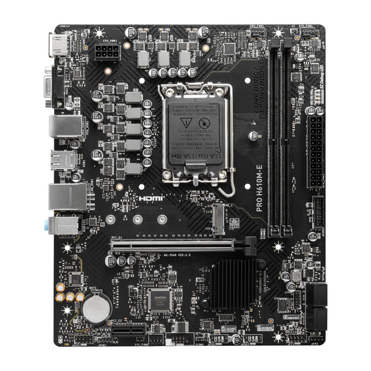 MSI PRO H610M-E Intel LGA1700 DDR5 M-ATX Motherboard