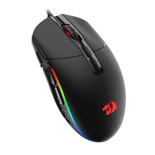 Redragon M719 INVADER RGB 10000 DPI Wired Optical Gaming Mouse - Black