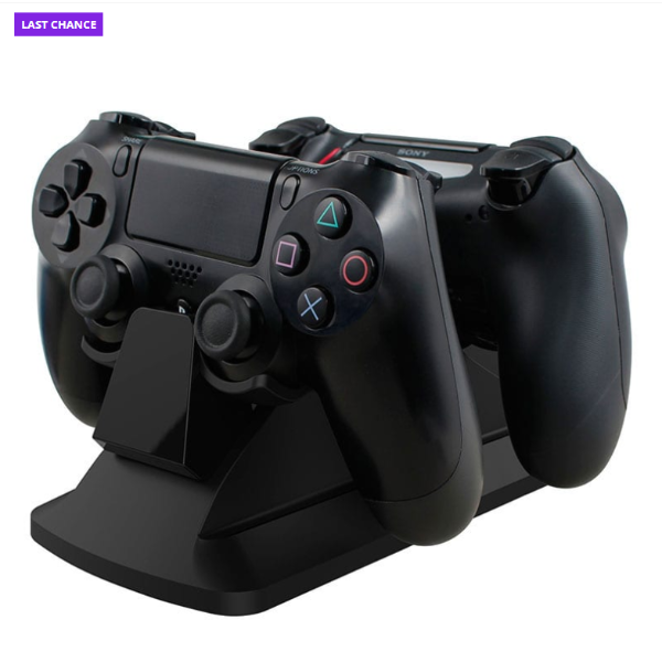 Sparkfox Dual Controller Charging Station Black - PS4