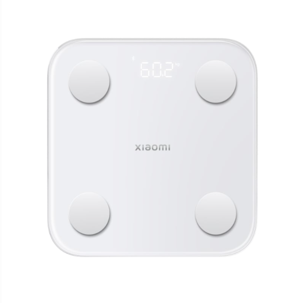 White Xiaomi smart scale on a white background
