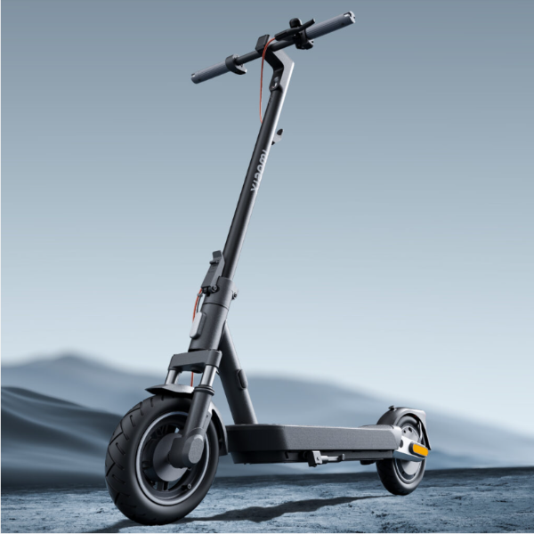 Electric scooter on a gray background