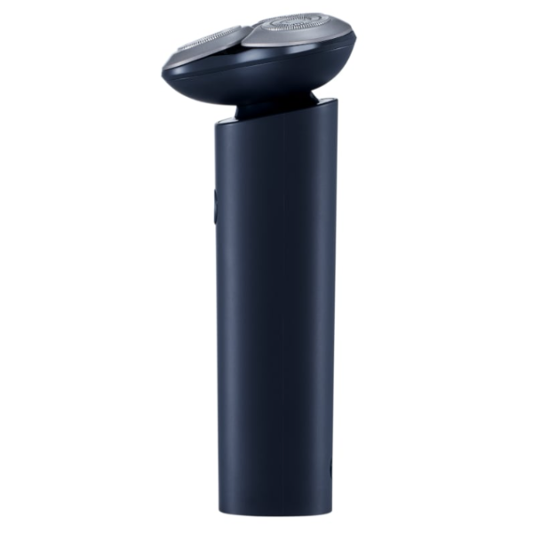 Black electric shaver on a white background