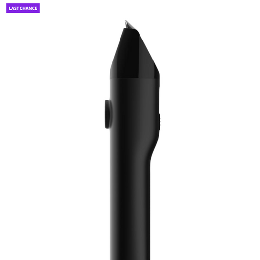 Black pen on a white background with 'Last Chance' text.