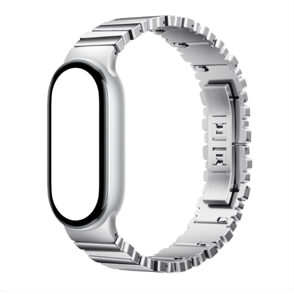 Xiaomi Smart Band 10 Asymmetrical Metal Strap – Silver