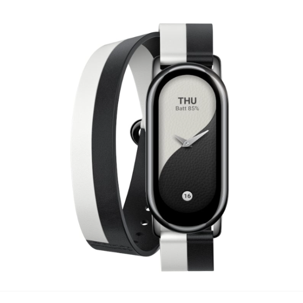Xiaomi Smart Band 8 Double Wrap Strap - Black and white