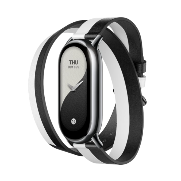 Xiaomi Smart Band 8 Double Wrap Strap - Black and white