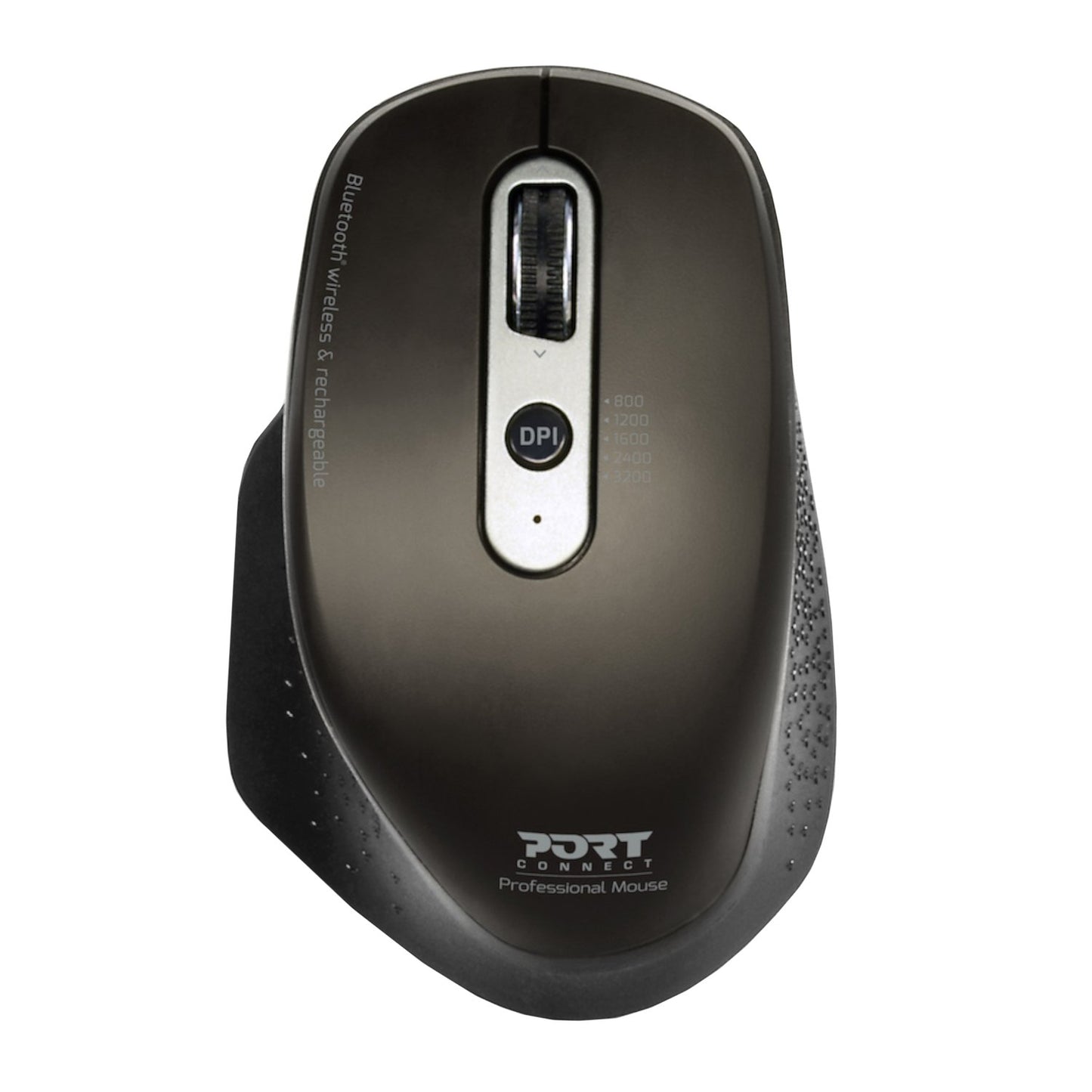 Port Connect Bluetooth Wireless and Rechargeable Executive Mouse - Black