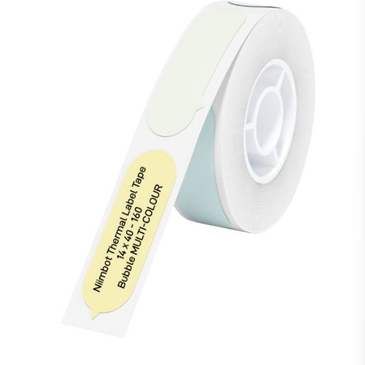 NIIMBOT D11/D110/D101/H1S Thermal Label 14x40mm - 160 Labels Per Roll - Bubble B