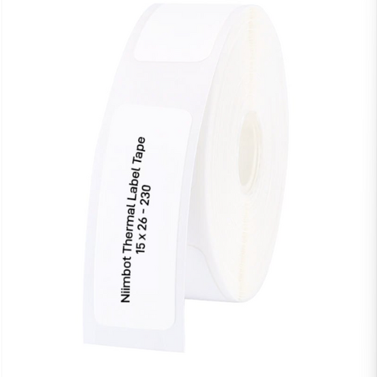 NIIMBOT D11/D110/D101/H1S Thermal Label 15x26mm - 230 Labels Per Roll - White