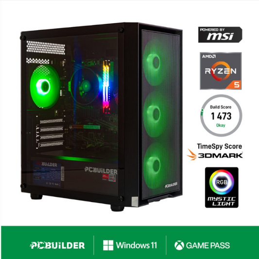 PCBuilder Ryzen 5 5600GT DEFENDER Windows 11 Gaming PC