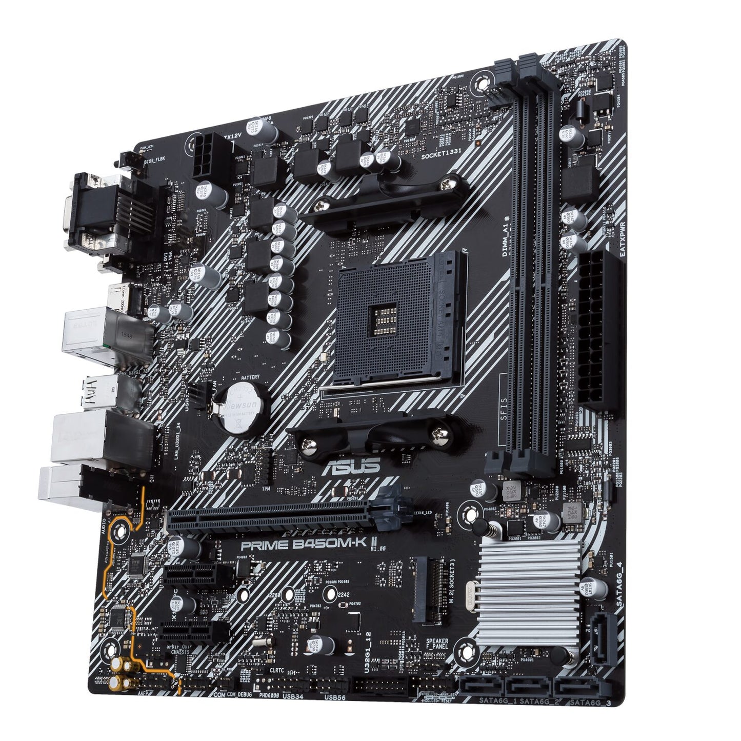 ASUS PRIME B450M-K II mATX Motherboard - AM4, DDR4, HDMI, M.2, USB3.2