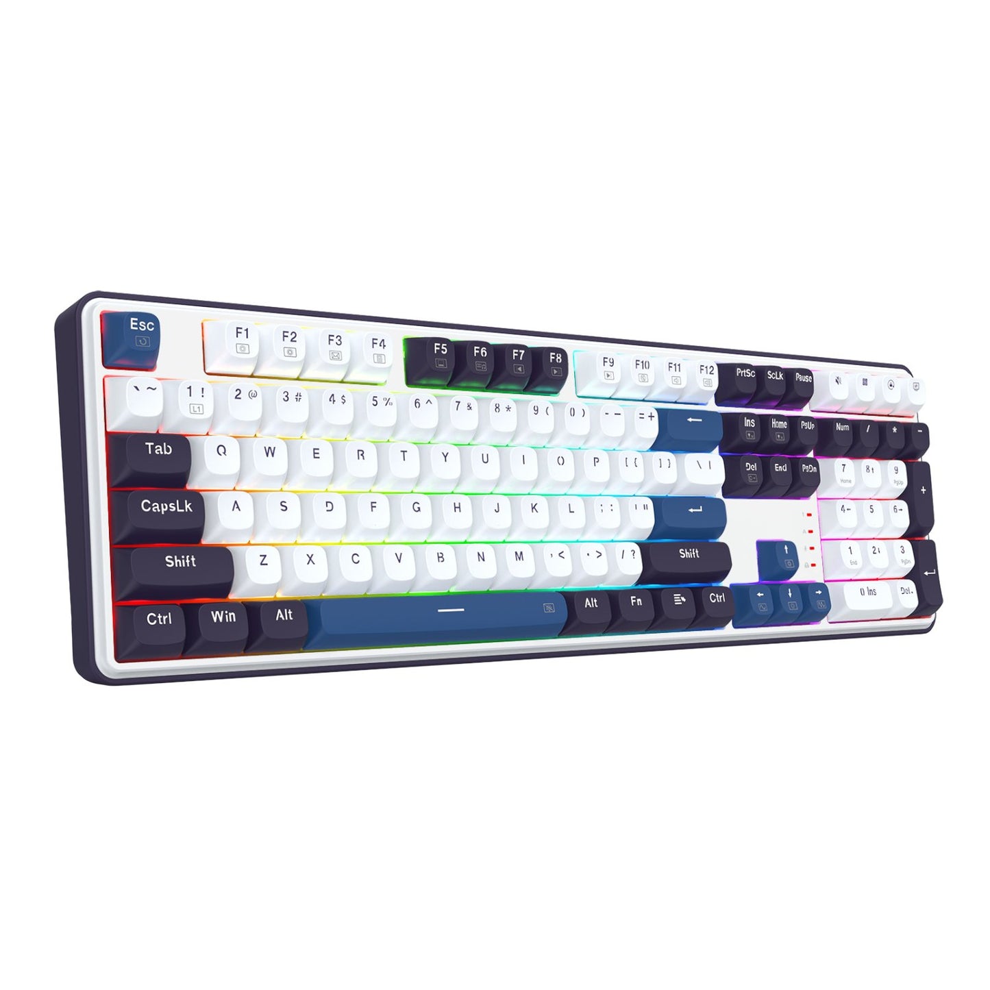 Redragon K689 WYVERN RGB Wired Mechanical Keyboard - White/Black