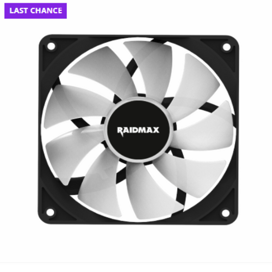 Raidmax NVX120FBDC4 120mm 3pin ARGB 4in1 Fan - Black