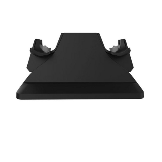 Black phone stand on a white background