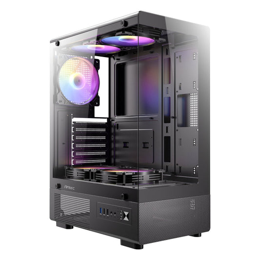 Antec VCX200 RGB Elite ATX Mid-Tower Gaming Chassis - Black