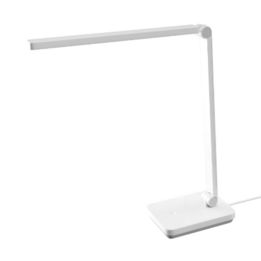 White LED desk lamp on a white background