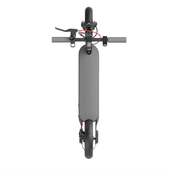 Gray electric scooter on a white background