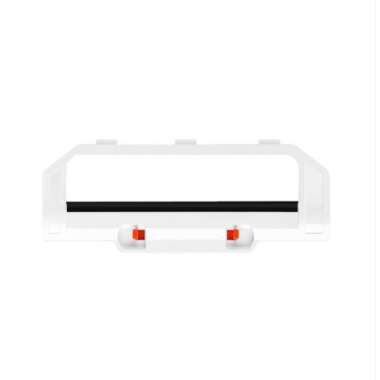 White metal bumper with red reflectors on a white background
