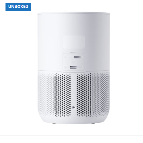 White cylindrical product with perforated design on a white background, labeled 'UNBOXED'.
