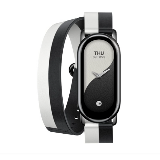 Xiaomi Smart Band 8 Double Wrap Strap - Black and white